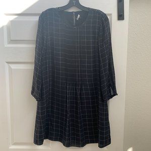 Madewell 3/4 Length Sleeve Silk Mini Dress
